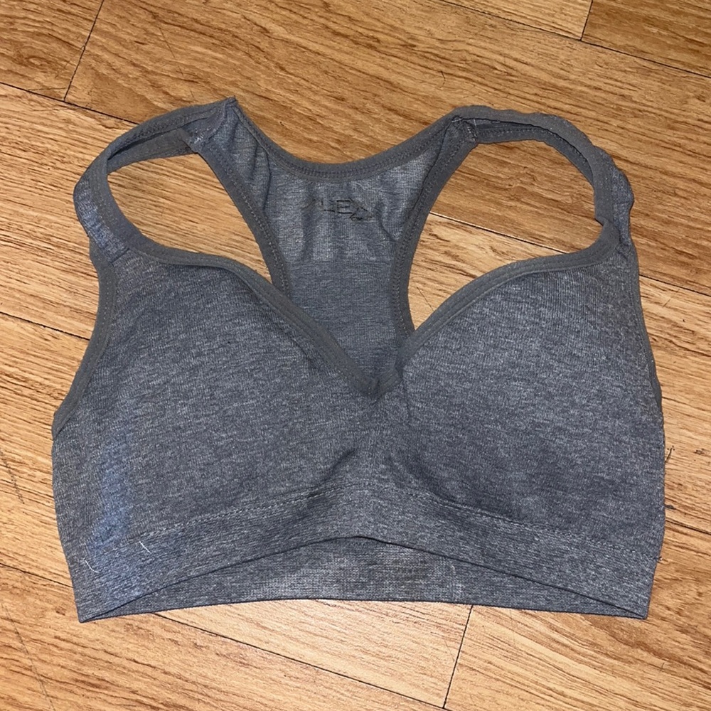 Grey sport bra